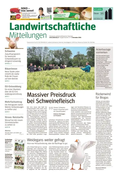 Landwirtschaftliche Mitteilungen 2026-10-29